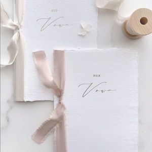 His & Hers Wedding Vow Books